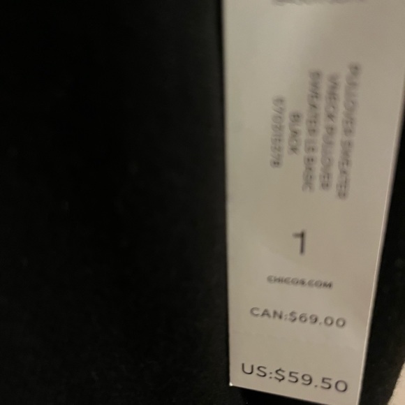 NWT Chico’s V Neck Lightweight Pullover Sweater - Picture 3 of 4